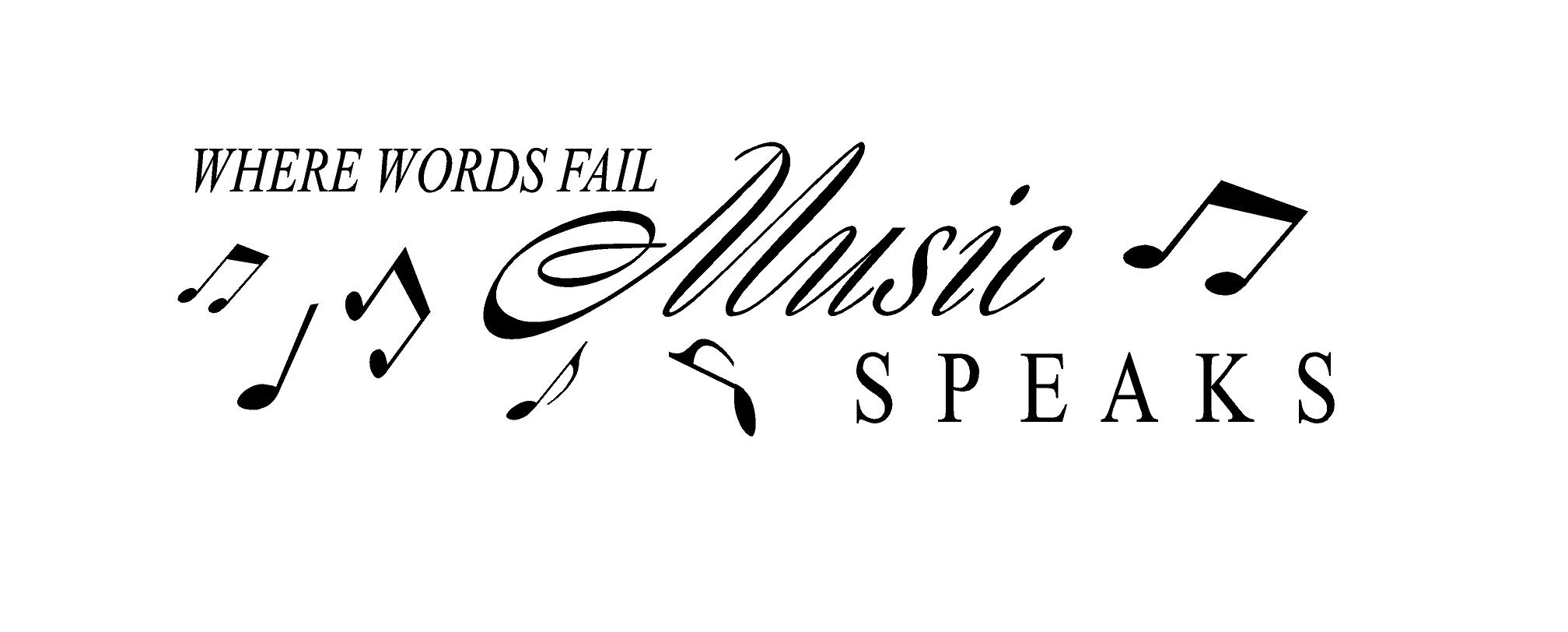 Where words fail music speaks