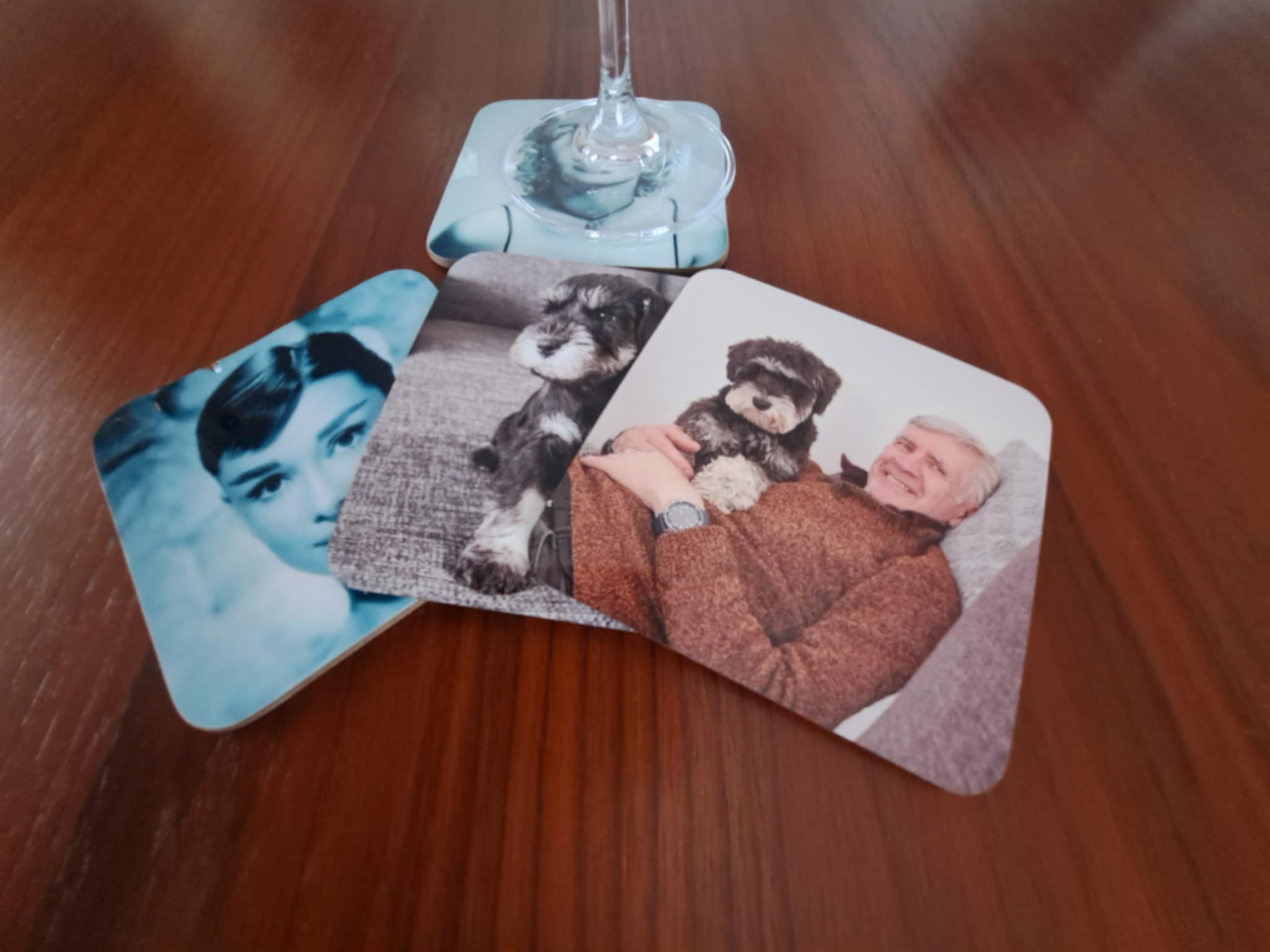 Glasamottur með ljósmynd að eigin vali 2
