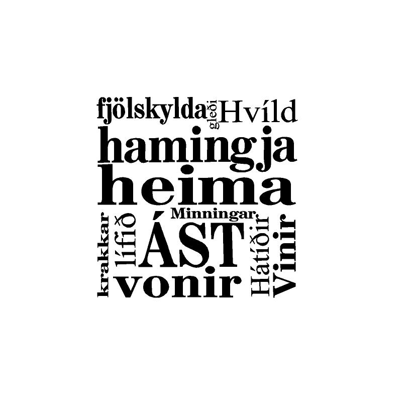 FjölskyldaHeima Vegglímmiðar