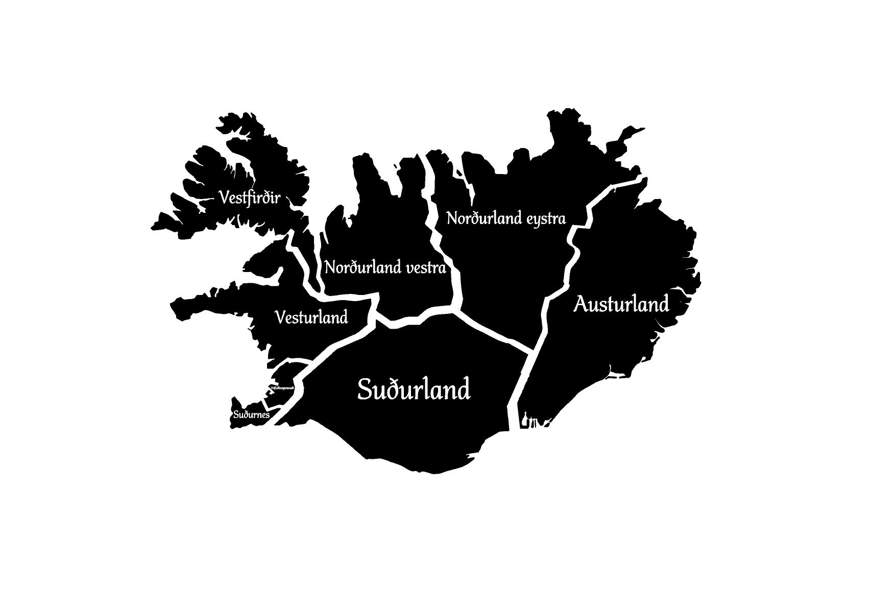 Íslandskort 2